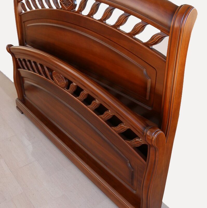 Letto in stile classico NOCE SCURO