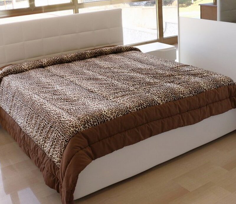 Letto contenitore in stile moderno in ecopelle BIANCO