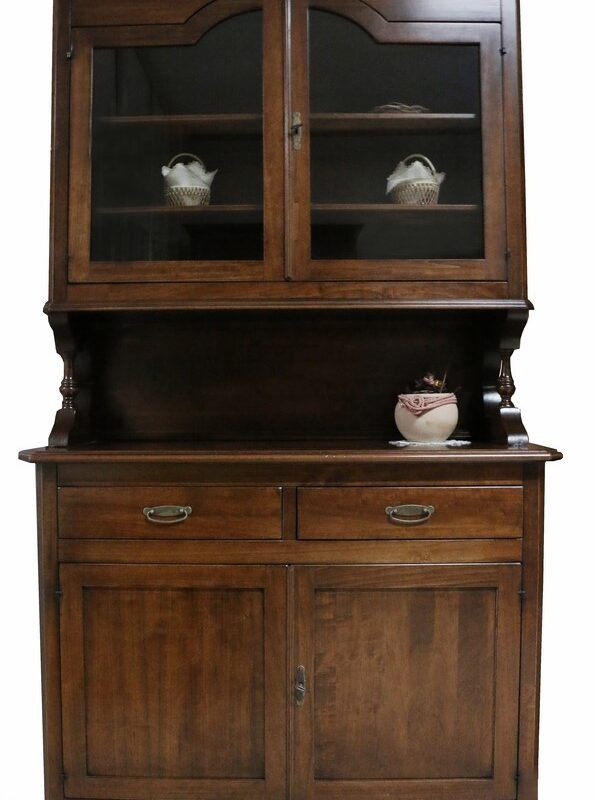 Vetrina-Credenza in stile classico NOCE SCURO