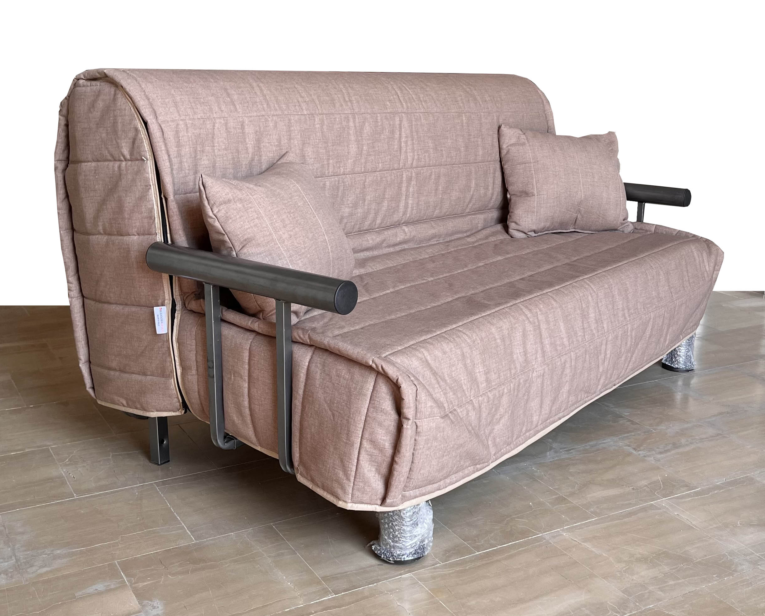 Divano-letto stile moderno in tessuto sfoderabile ROSSO o BLU - immagine 8