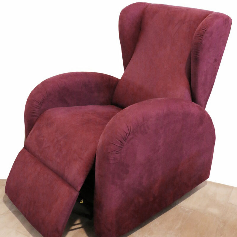 Poltrona relax stile classico in microfibra