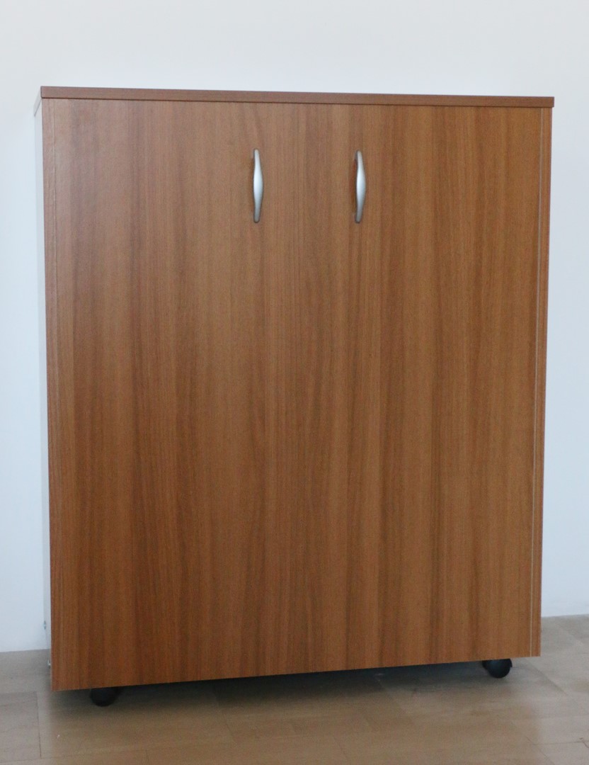 Mobile a rotelle in stile moderno con rete a doghe pieghevole - immagine 3