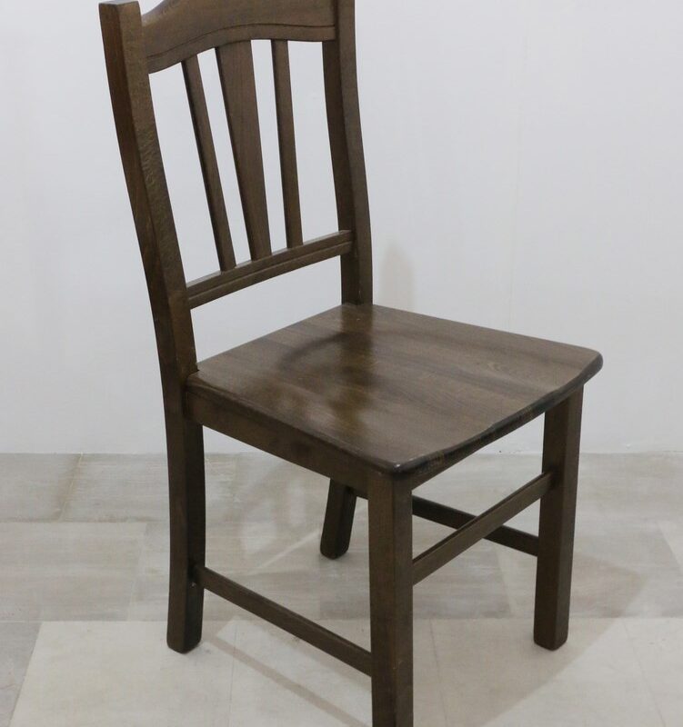 Sedia in stile rustico noce scuro USATO!!