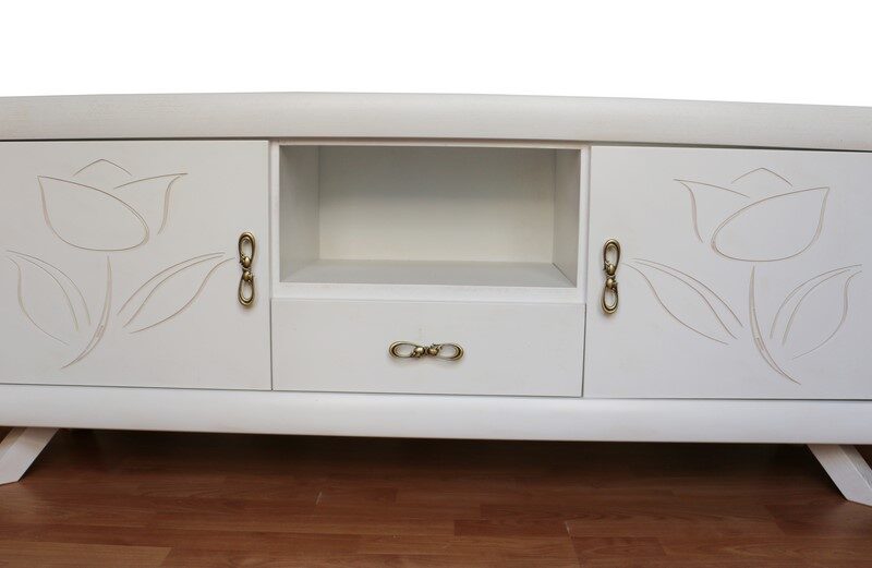 Mobile porta TV in stile contemporaneo BIANCO SPAZZOLATO