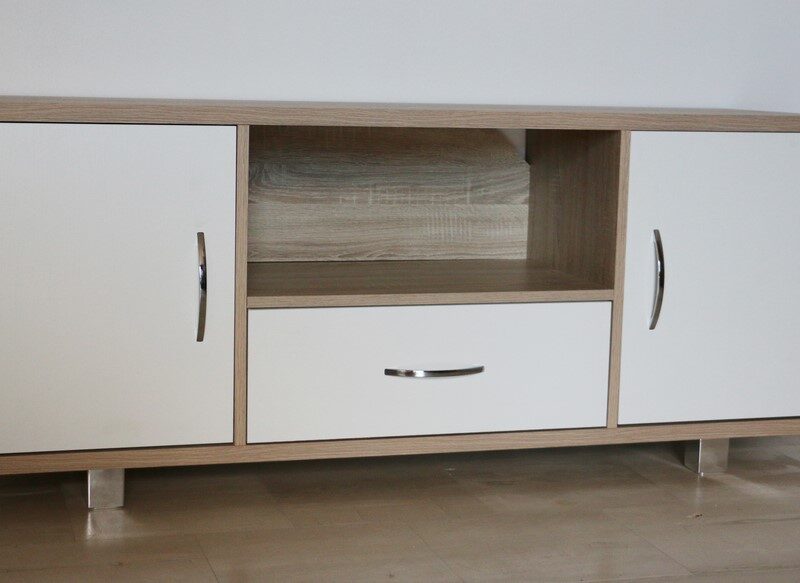 Mobile porta TV in stile moderno LARICE E BIANCO