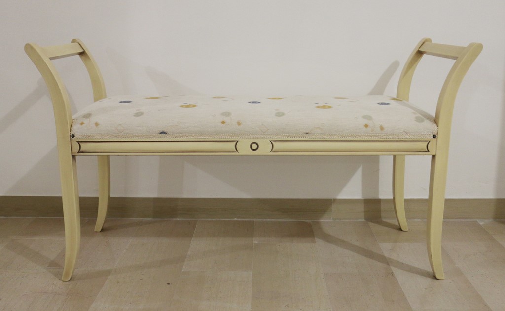 Poltrona stile classico legno Avorio anticato - immagine 3