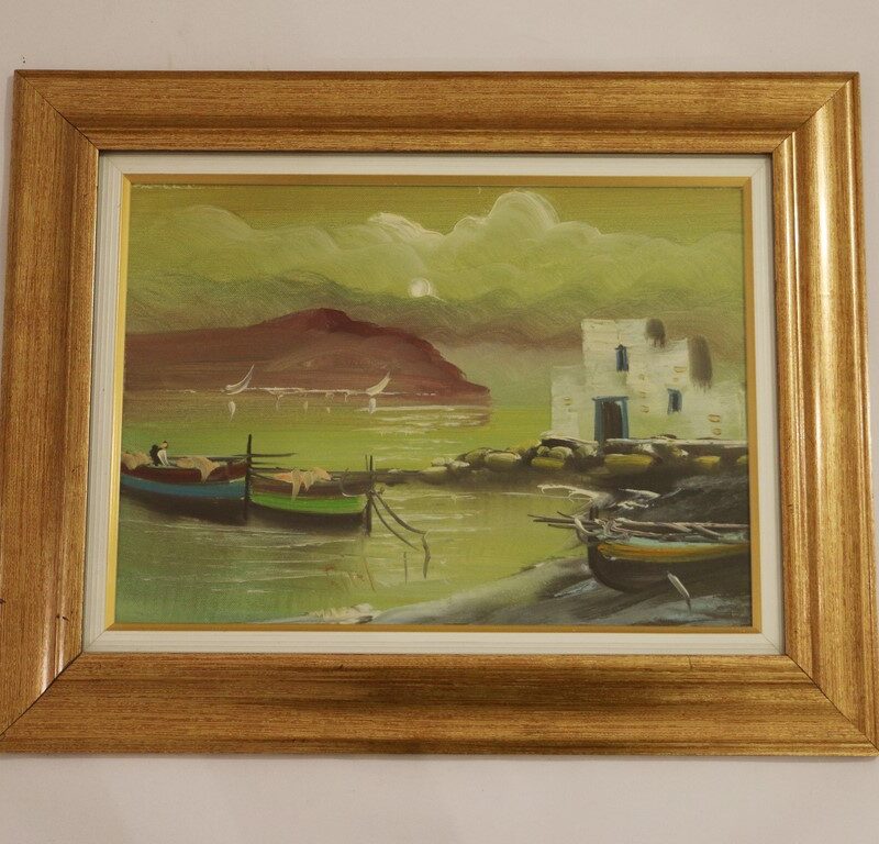 Quadro dipinto su tela CORNICE ORO ANTICO