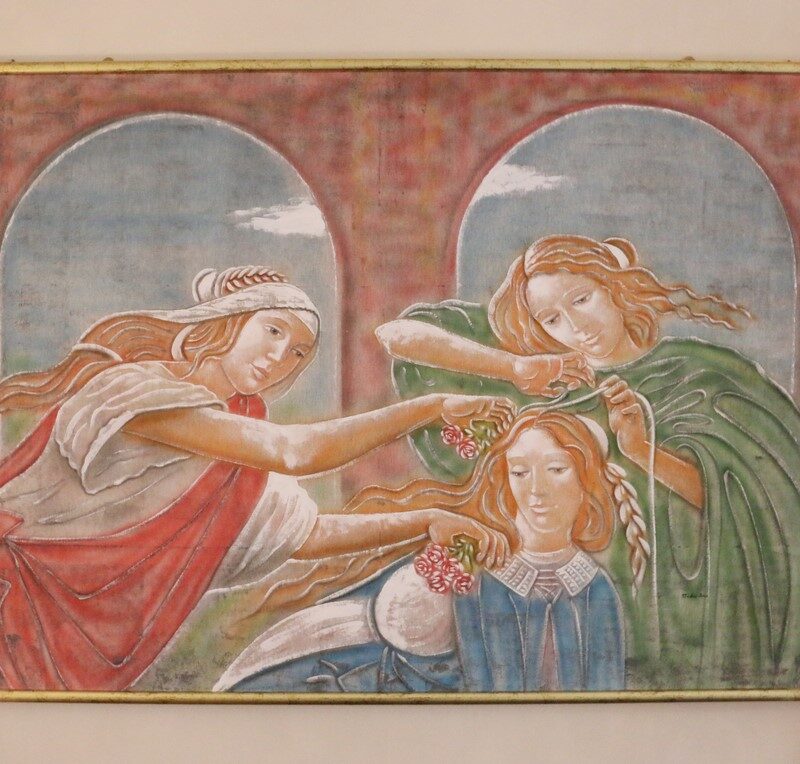 Quadro dipinto su tela CORNICE ORO ANTICO