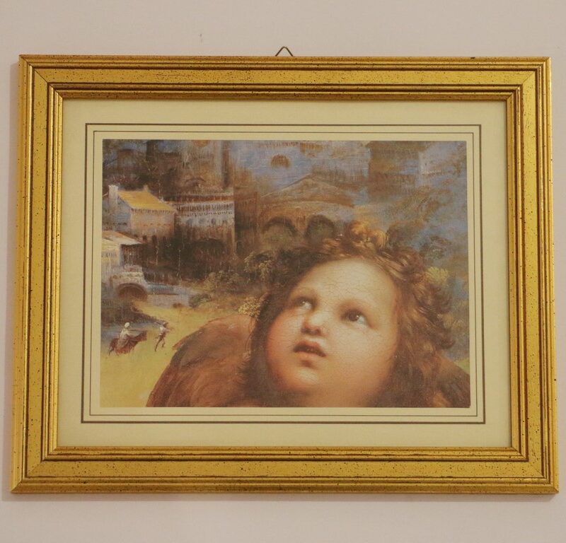 Quadro dipinto su tela CORNICE ORO ANTICO