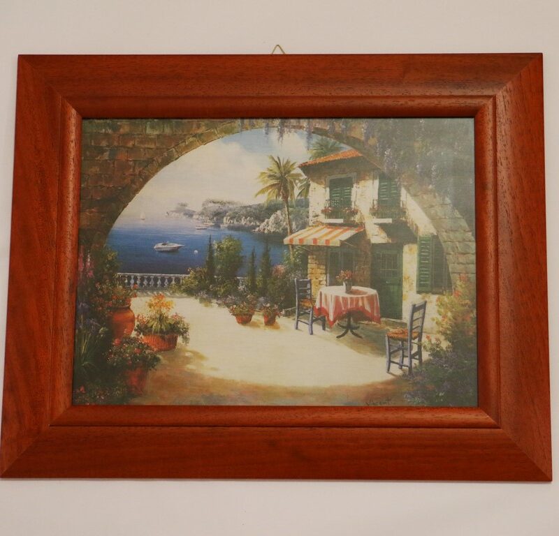 Quadro stampa su pannello Scorcio Capri