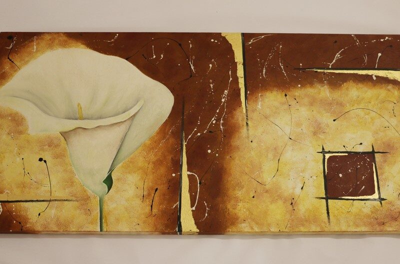 Quadro dipinto su tela Giglio