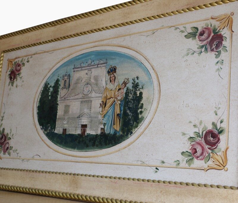 Quadro dipinto su pannello chiesa Madonna della Grazie