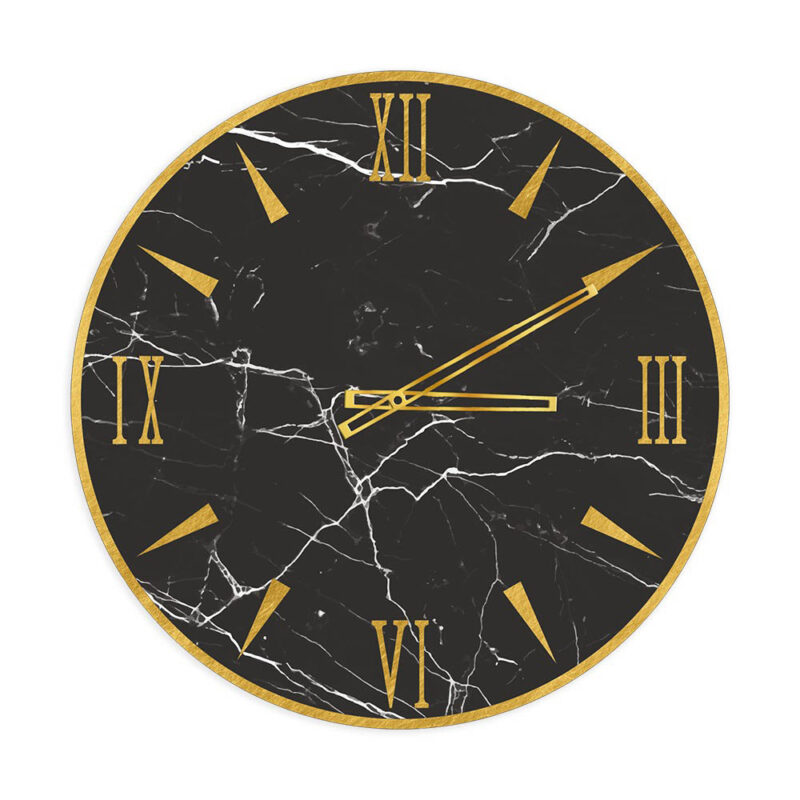 Orologio da parete moderno effetto marmo