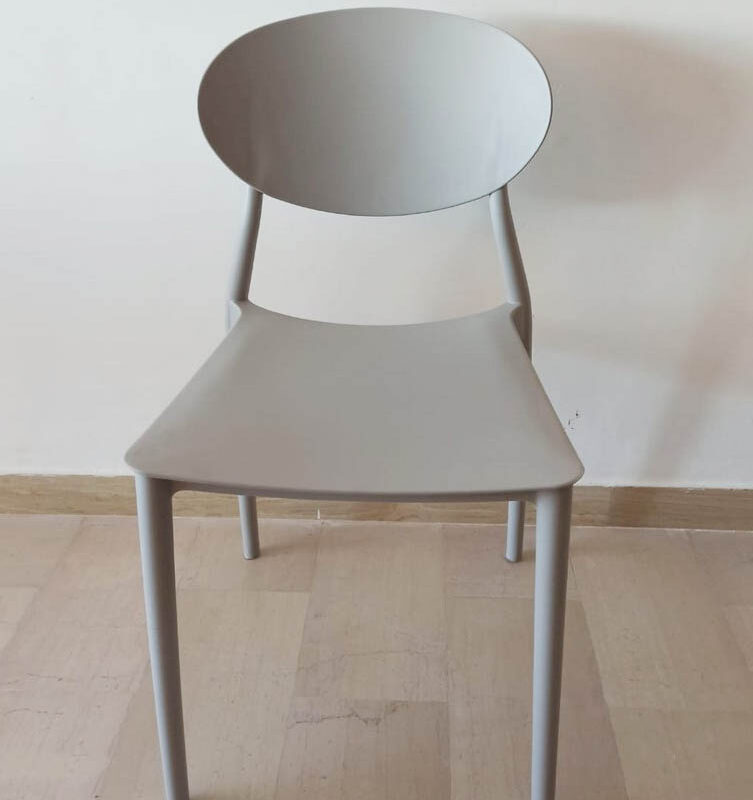 Sedia in stile moderno in polipropilene GRIGIO E TORTORA