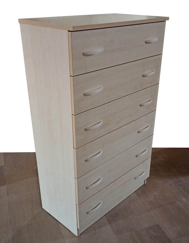 Cassettiera in stile moderno colore ACERO, OLMO o BIANCO