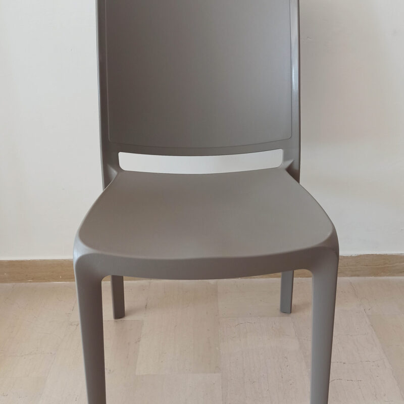 Sedia in stile moderno in polipropilene GRIGIO TORTORA