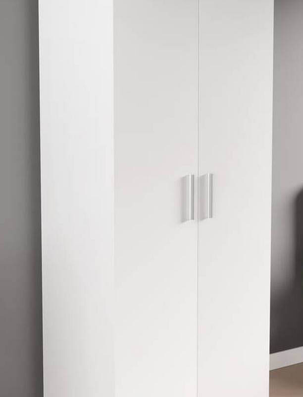 Armadio in stile moderno bianco frassinato