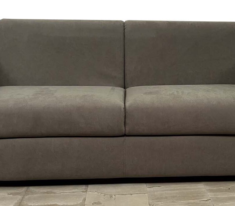 Divano 3 posti letto in tessuto colore marrone