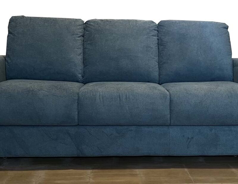 Divano 3 posti letto in tessuto verde acqua