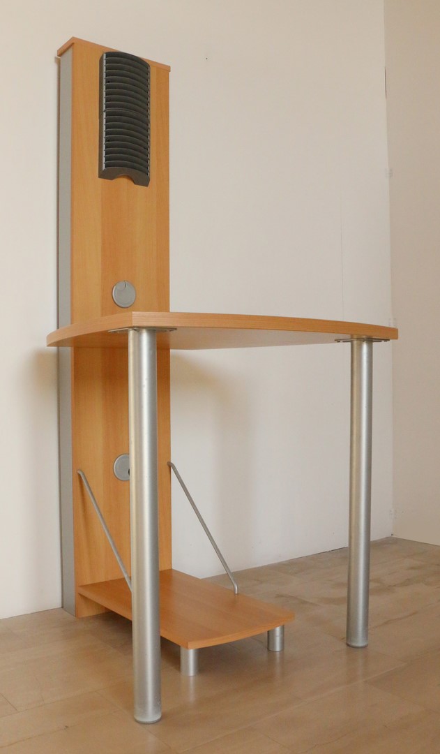 Scrittoio in stile moderno con porta PC e porta CD - immagine 2