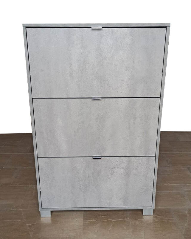 Scarpiera in stile moderno colore cemento