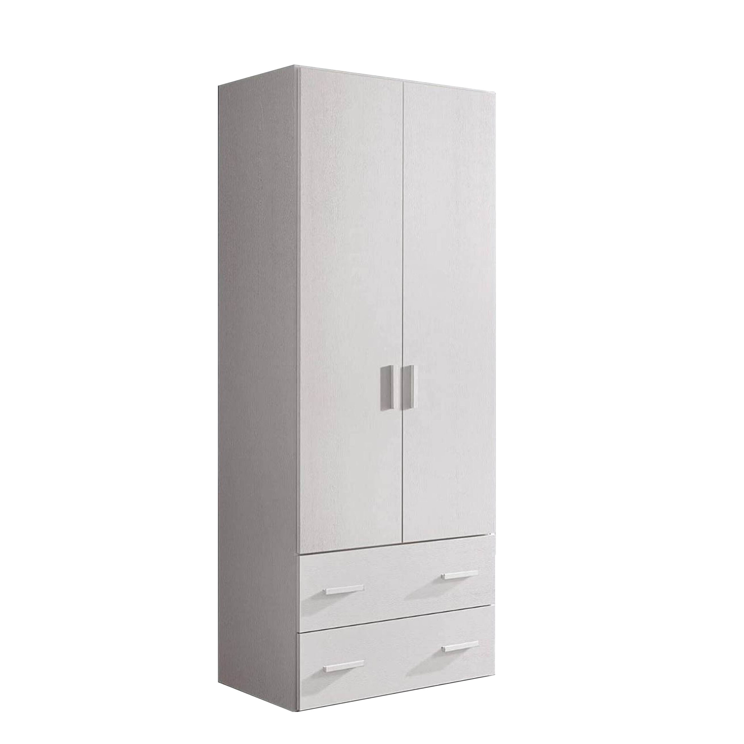 Armadio in stile moderno bianco frassinato