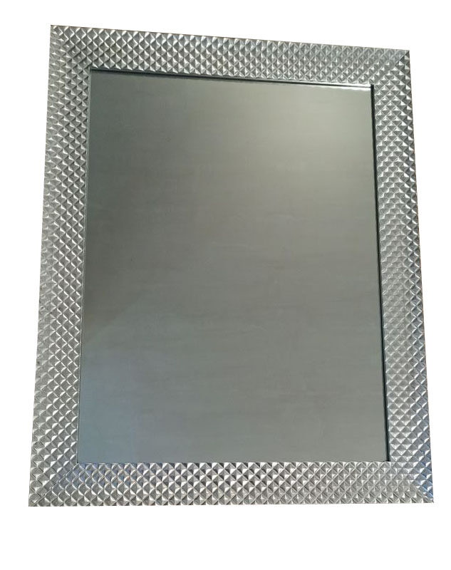 Specchiera rettangolare in stile moderno ARGENTO ROMBI